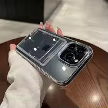 Étui Transparent avec porte-carte, étui portefeuille souple antichoc